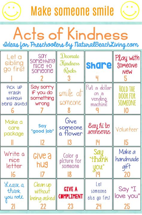 A small effort to make you all happy. 25 Best Random Acts of Kindness Ideas for Preschoolers ...
