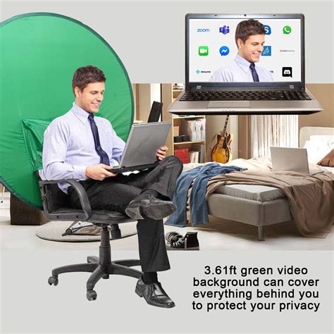 Buy Green Screen Chair 56in142cm Portable Green Screen Chair Portable Webcam Background 4