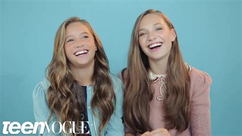 Maddie And Mackenzie Ziegler Share The Sweetest Sister Moment Youve Ever Seen Teen Vogue