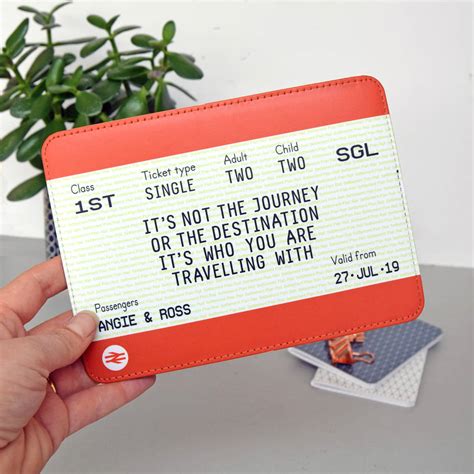 Personalised Freestanding Train Ticket By Of Life & Lemons | notonthehighstreet.com