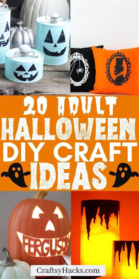 20 Fun Halloween Crafts For Adults Diy Halloween Ts Halloween