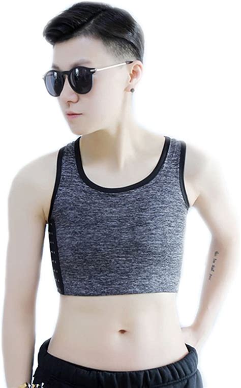 BaronHong Tombabe Trans Lesbian Cotton Chest Binder Plus Size Short Tank Top With Stronger