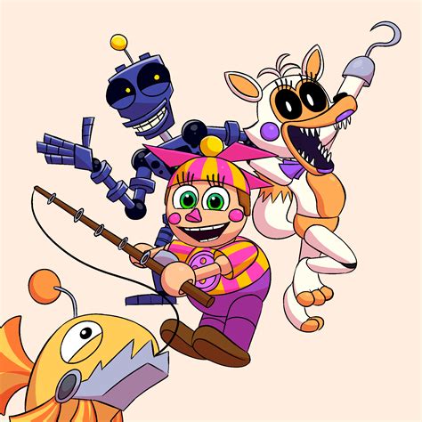 Fnaf World Characters By Araina Art On Newgrounds