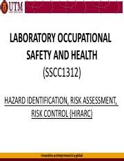 Week HIRARC Pdf LABORATORY OCCUPATIONAL SAFETY AND HEALTH SSCC