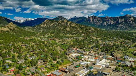 Aerial Images of Estes Park and RMNP | This Mountain Life Basecamp