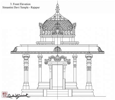 Simantini Devi Mandir Front Indian Temple Architecture Temple Design