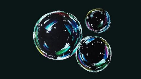 How To Draw Bubbles On Black Paper Ioana Cotuna Youtube