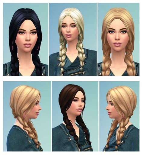 Braids For Her And Him At Birksches Sims Blog Sims Hair