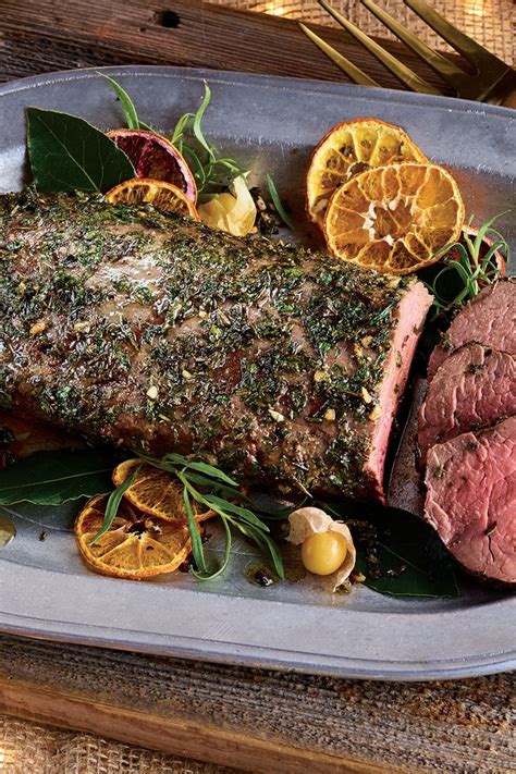 Place beef on a rack on a rimmed baking sheet. What Sauce Goes With Herb Crusted Beef Tenderloin / Herb ...
