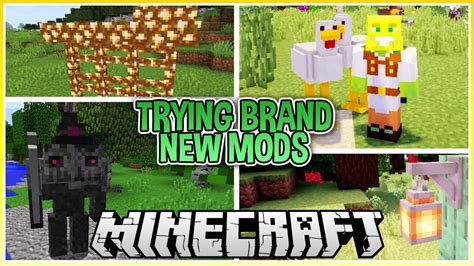 Trying Out Brand New Mods In Minecraft Youtube
