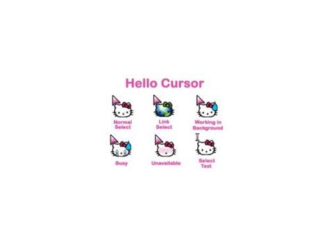 Hello Kitty Maus Zeiger Gratis Für Ihren Desktop Schiebde