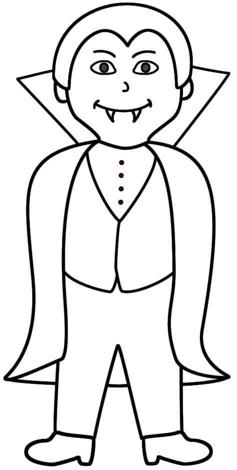 Coloring Page Of A Vampire - Coloring Walls