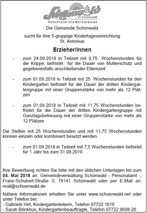 Bewerbung Dritte Seite Erzieherin