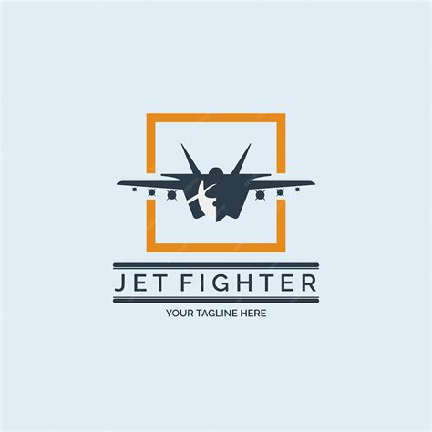 Premium Vector Flying Jet Fighter Logo Design Template For Brand Or