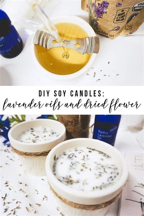 This Is A Diy Tutorial On How To Make Soy Candles With Lavender