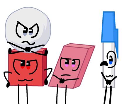 Snowball Eraser Tree Pen Blocky And Marker Bfb Amino Amino