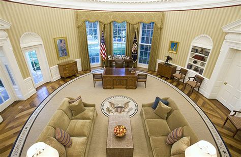 President Obamas Redecorated Oval Office Us News The Guardian