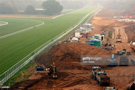 Redevelopment Work At Ascot Racecourse Continues With The News Photo