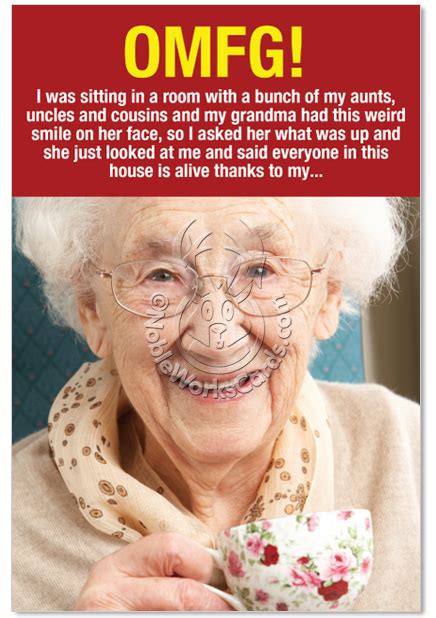 The best thank you quotes. Weird Grandma Thanks Picture Thank You Paper Card Nobleworks