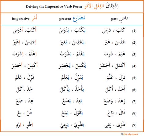 Some Insights Into Arabic Verb Usage Arabic Language Blog