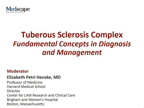 Tuberous Sclerosis Complex Fundamental Concepts In Diagnosis And