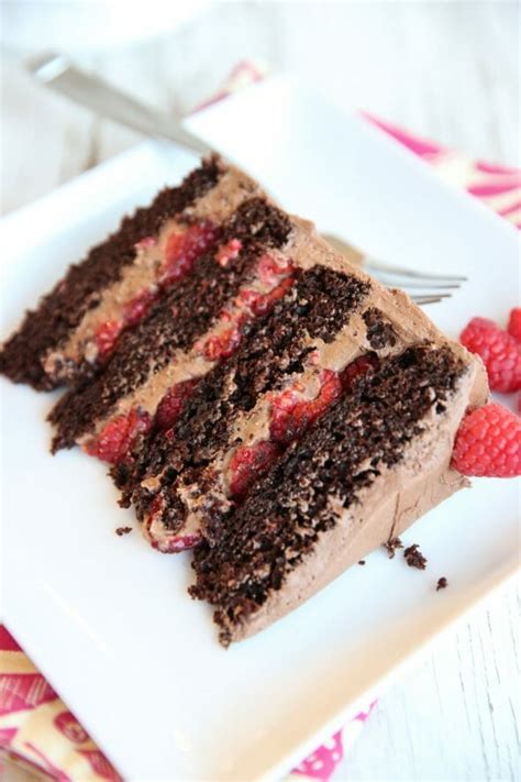 Or measure it by gently spooning it into a cup, then sweeping off any excess. Chocolate Mousse Cake with Raspberries - Our Best Bites