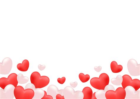 Hearts Border Frame Valentines Day 15276327 Png