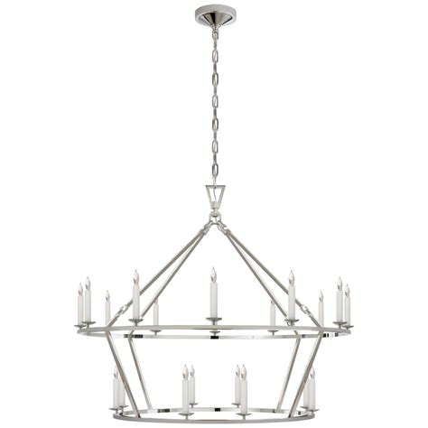 Darlana Large Two-Tiered Ring Chandelier in 2020 | Tiered ring, Ring chandelier, Visual comfort