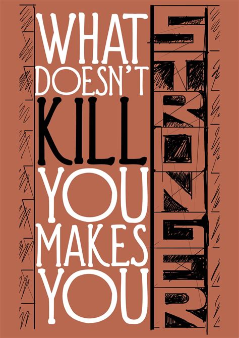 What Doesnt Kill You Makes You Stronger Poster Crazy Punch
