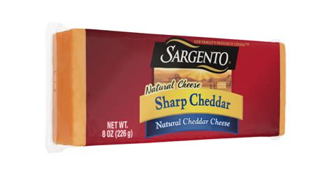 Sargento® Block Sharp Cheddar Natural Cheese 8 Oz Sargento