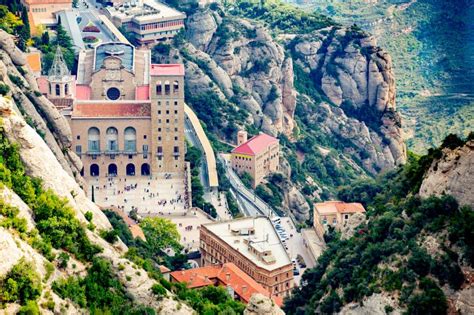 Montserrat Abbey And Mountain Spain Stock Image Image Of Abbey