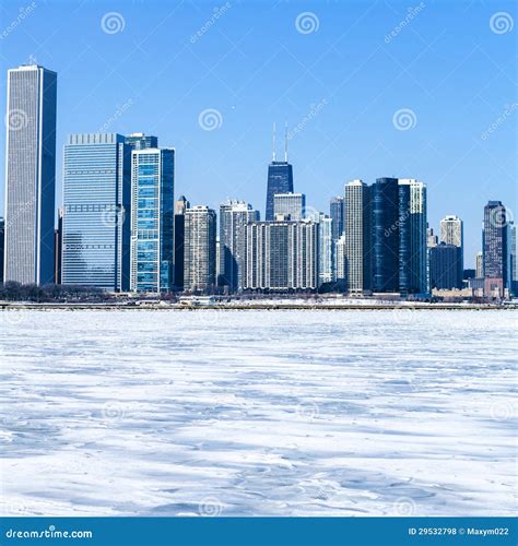 Chicago Downtown In Winter Royalty Free Stock Photos Image 29532798