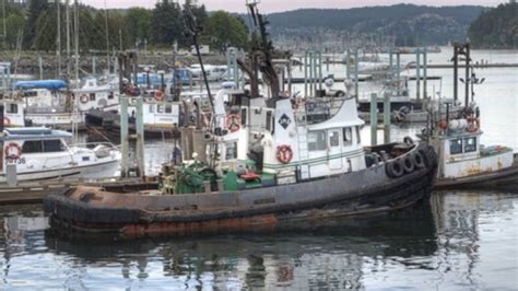 Double Tug Boat Crash Near Nanaimo Leaves Vessel Underwater Cbc News