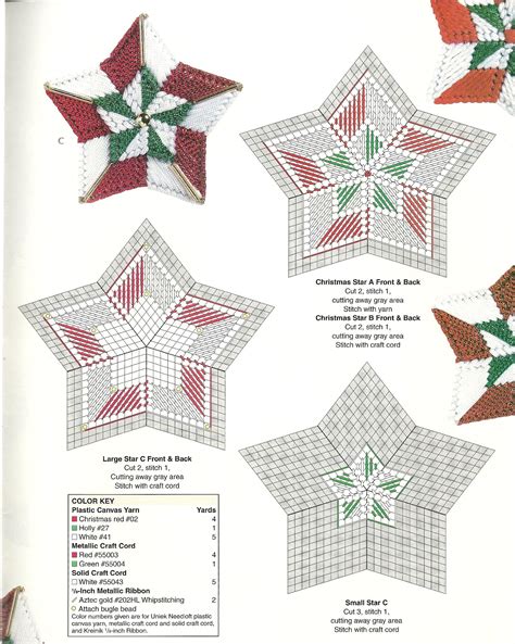 Star Ornaments 22 Plastic Canvas Patterns Plastic Canvas Christmas