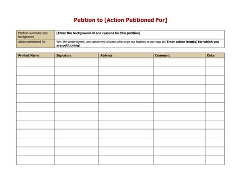 · sample petition letters these samples include all of the required elements for a student petition letter (date, a clear statement of the requested action, a description of the conditions that warrant an. 30 Petition Templates + How To Write Petition Guide