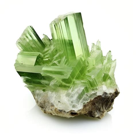 Premium Photo Green Apatite Crystal Cluster
