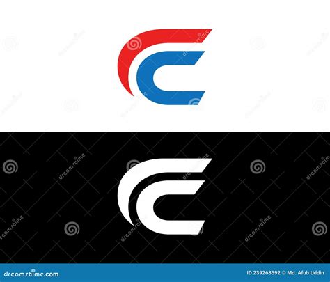 Professional Letter Cc Logo Design Icon Stock Vector Illustration Of