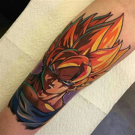 | see more ideas about dragon arm tattoos for guys, tattoo ink for sale and tattoo sleeve cover. Dragon ball Tattoo goku ♡ ssj | DragonBallZ Amino