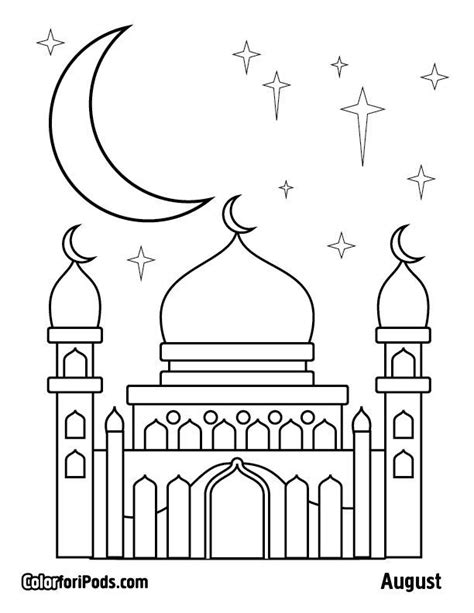Gambar Mewarnai Tema Menyambut Ramadhan 55 Koleksi Gambar