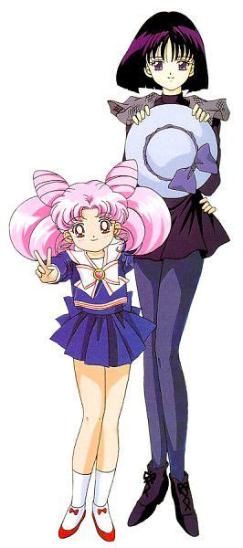 Chibiusa And Hotaru Tomoe Sailor Saturn Sailor Chibi Moon Sailor