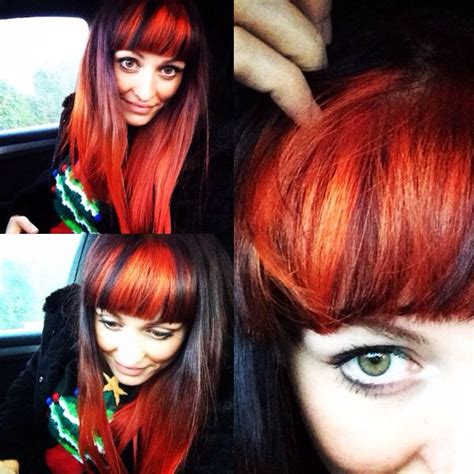 Depending on the vibrancy of the orange hair dye you use on dark brown hair, you may or may not even be able to see it, except up very close. Orange hair | Dip dye hair, Dyed hair, Hair creations
