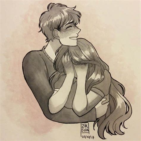 Pin By ️adorablefelix ️ On ️·ziksua· ️ Cute Couple Drawings