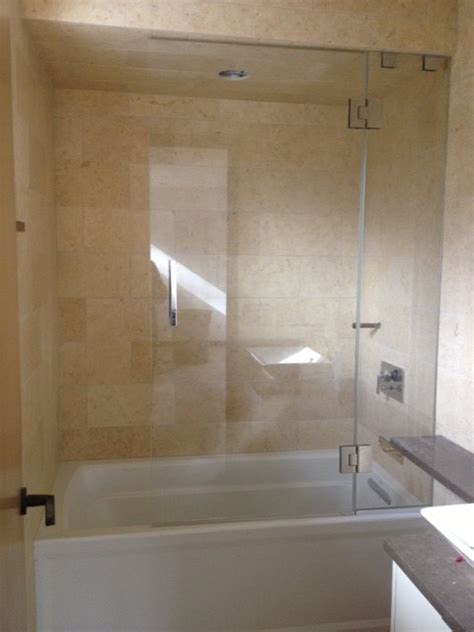 The passage frameless shower doors featurethe passage frameless shower doors feature a sleek style with 3/8 thick, tempered glass that stays cleaner longer. Glass Shower Doors for Tubs Frameless - Decor Ideas
