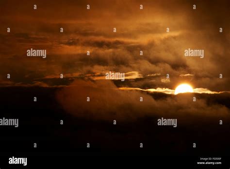 Sunset After Storm Stock Photo Alamy