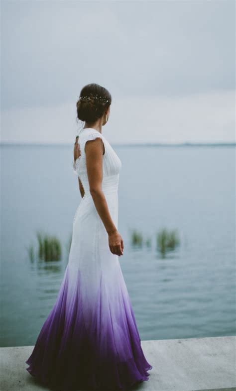 Simple A Line Chiffon Purple Beach Wedding Dresses Prom Dresses On