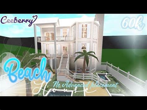 2 stories (3) total exterior cost: BLOXBURG | Aesthetic Beach House - No advanced placement ...