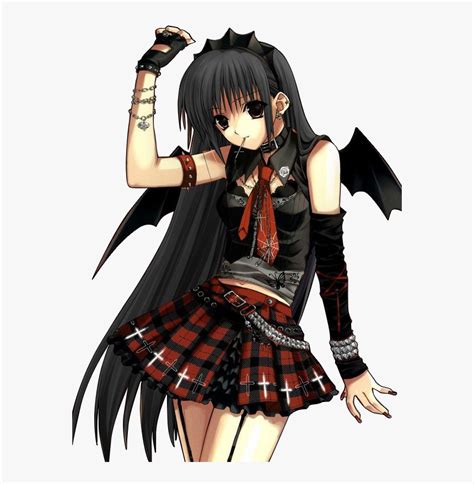 Vampire G Anime Female Black Hair Vampire Anime Girl Hd Png Download Kindpng