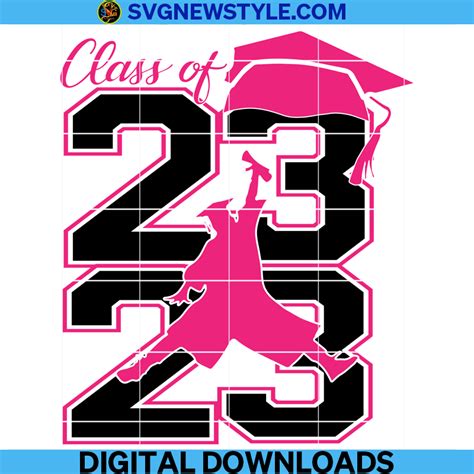 Class Of 2023 Stacked Svg 2023 Senior Jumpman Svg Graduate Svg
