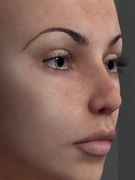 Female Face Texture Map
