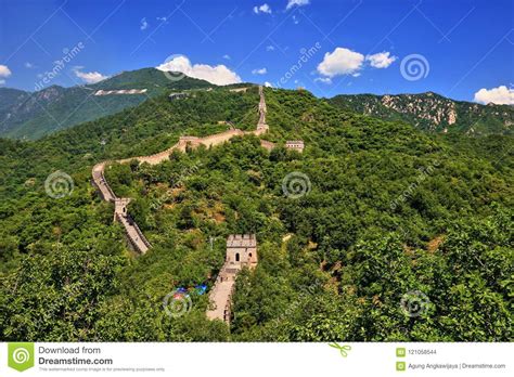 China Mutianyu Great Wall Scenery Stock Photo Image Of Embattlement